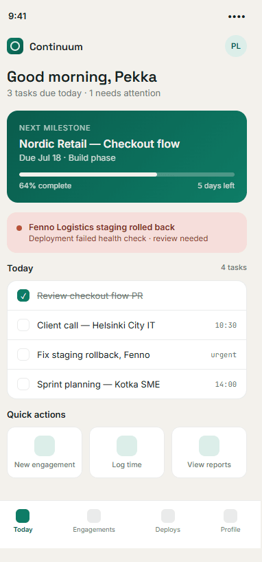 Mobile app project
